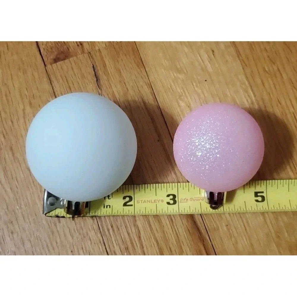 Donut Rainbow Candy Christmas Ornaments Lot Sparkles Shatterproof‎
